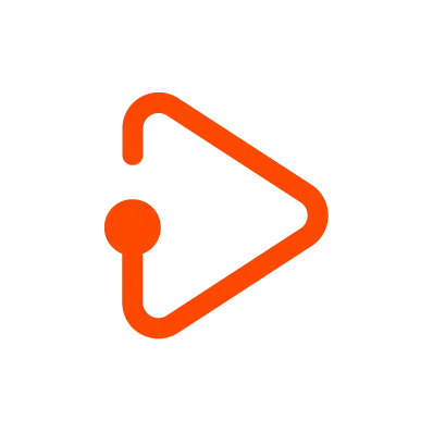 Red play triangle icon, representing HubSpot's Content Hub