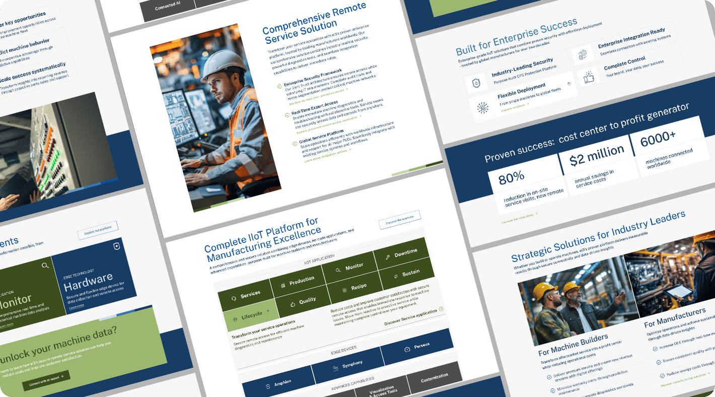 Grille de modules utilisés pour la création du site web de ei3