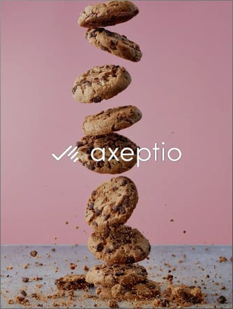 Logo de Axeptio sur image de biscuits