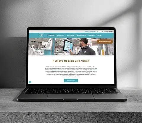 Website preview on a computer screen