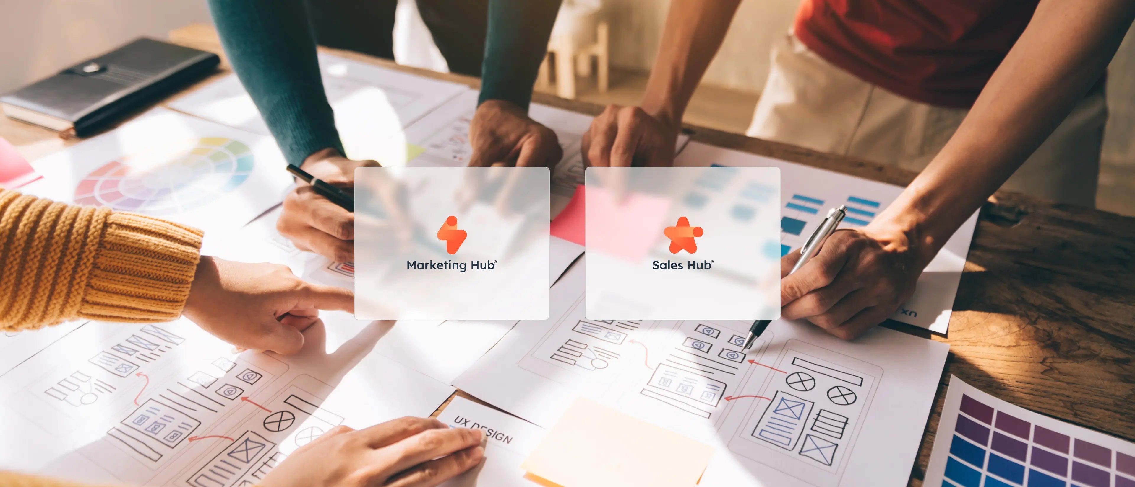 Présentation des différents Hub de HubSpot utilisés pour ce mandat