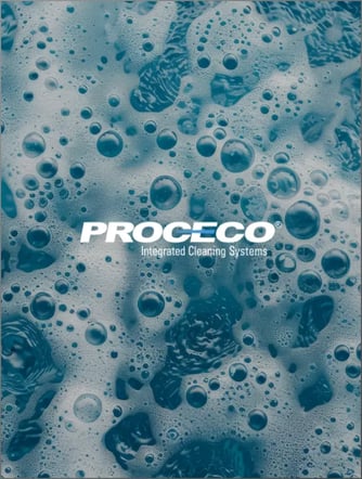 Proceco logo on an image of soapy water