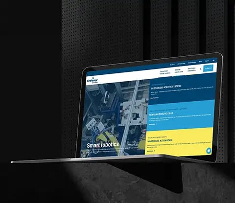 Website preview on a computer screen