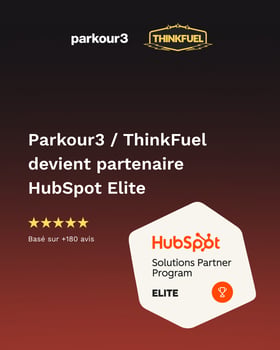 Parkour3 devient partenaire certifié Elite par HubSpot